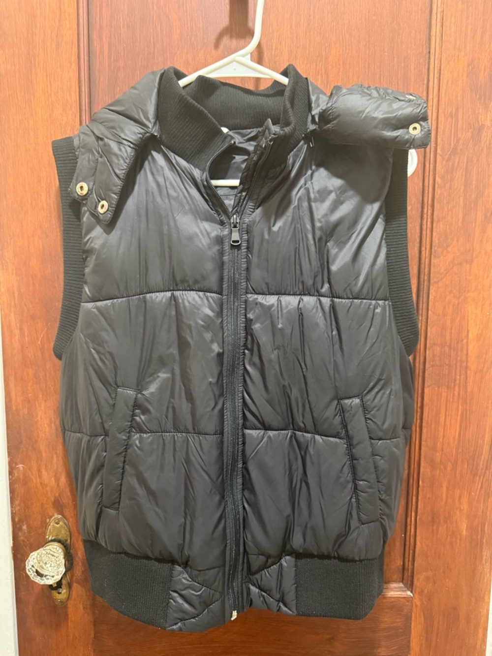 Forever 21 Black Puffer Vest